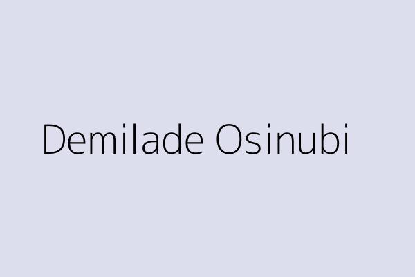 Demilade Osinubi